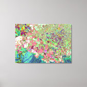 Elegant Koraal en Chartreuse Limelight Hydrangea Canvas Afdruk (Voorkant)