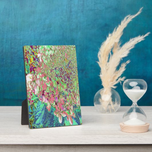 Elegant Koraal en Chartreuse Limelight Hydrangea Fotoplaat (Zijkant)