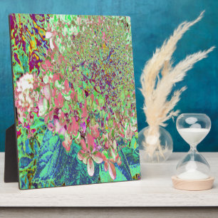 Elegant Koraal en Chartreuse Limelight Hydrangea Fotoplaat