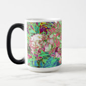Elegant Koraal en Chartreuse Limelight Hydrangea Magische Mok (Links)