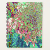 Elegant Koraal en Chartreuse Limelight Hydrangea Planner (Voorkant)