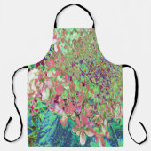 Elegant Koraal en Chartreuse Limelight Hydrangea Schort (Voorkant)