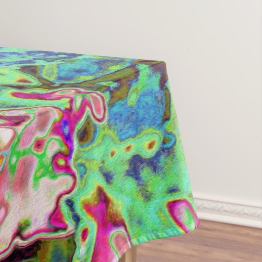 Elegant Koraal en Chartreuse Limelight Hydrangea Tafelkleed (Voorbeeld)