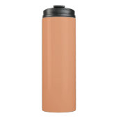Elegant koraal plons ontwerp - #E3966B Thermosbeker (Voorkant)