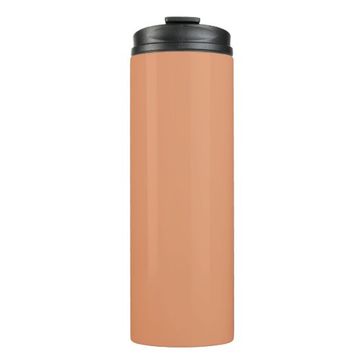 Elegant koraal plons ontwerp - #E3966B Thermosbeker (Voorkant)