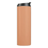 Elegant koraal plons ontwerp - #E3966B Thermosbeker (Gedraaid links)