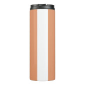 Elegant koraal plons ontwerp - #E3966B Thermosbeker (Achterkant)