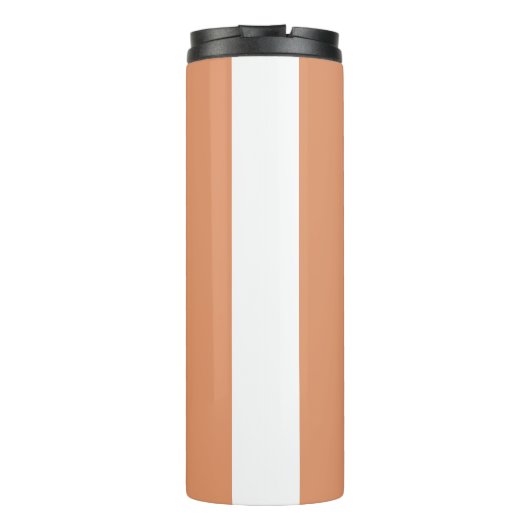 Elegant koraal plons ontwerp - #E3966B Thermosbeker (Achterkant)