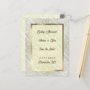 Elegant krabbelpatroon briefkaart