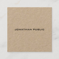 Elegant Kraft Paper Professional Modern Luxe
