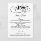 Elegant Kraft Wedding Menu Sjablonen (Voorkant)