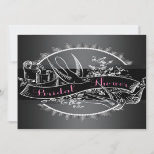 Elegant  krijtbord Vrijgezellenfeest Kaart