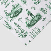 Elegant Kruiden Tuin Sage Groen Toile Tissuepapier (Detail)