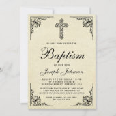 Elegant Kruisdoop Kaart (Voorkant)