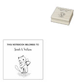 Elegant Kunstkattenboek Hoort Persoonlijk Boek Rubberstempel (Gestempeld)