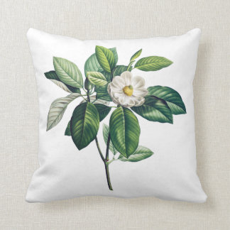 Elegant kussen met zeldzame botanische illustratie
