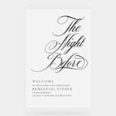 Élégant La Nuit Avant Le Dîner De Répétition (Recto)