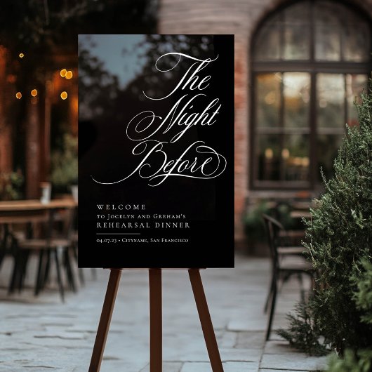 Élégant La Nuit Avant Le Dîner De Répétition