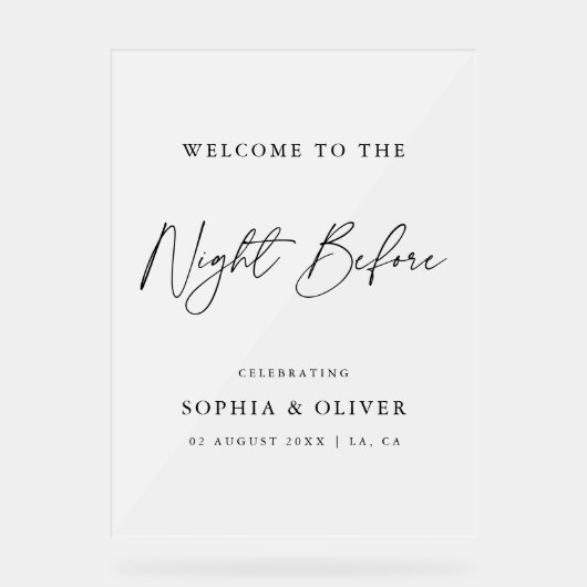 Élégant La Nuit Avant Le Dîner De Répétition Frost (Recto)