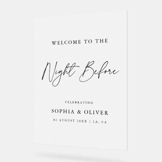 Élégant La Nuit Avant Le Dîner De Répétition Frost (Angle)