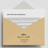 Elegant laat achternaam retouradres  zelfinktende stempel