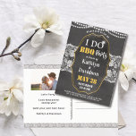 Elegant Lace Photo Engagement BBQ Party Invitation<br><div class="desc">Elégant tableau de montage photo en dentelle "I DO" Fiançailles BBQ Party Invitation Card. Célébrez votre événement spécial avec cette belle carte d'invitation. Tous les textes sont pré-arrangés pour que vous personnalisiez facilement et rapidement avec vos propres détails.</div>