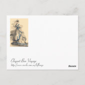 Elegant Lady Briefkaart (Achterkant)