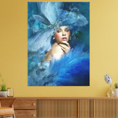 Elegant Lady Canvas Afdruk (Insitu (Woonkamer))