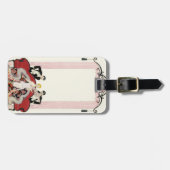 Elegant Lady in Paris Art Deco Bagagelabel (Voorkant horizontaal)