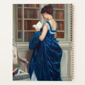 Elegant Lady Reading in a Library – Classic  (Dos)
