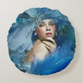 Elegant Lady Rond Kussen