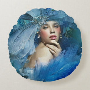 Elegant Lady Rond Kussen