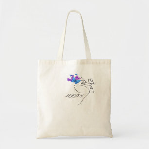   Elegant LADY Typography Tote Bag   Minimal Chic 