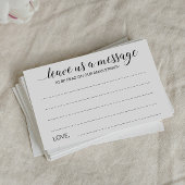 Elegant Laissez-Nous Un Message Mariage Cartes Con
