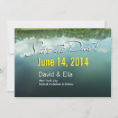 Elegant Lake Scene bewaar de datum bekendmaking Save The Date (Voorkant)