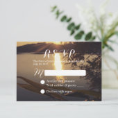 Elégant Lake Sunset Wedding RSVP (Debout devant)
