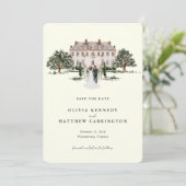 Elegant landhuis | Ranch Foto Sla de datum op Kaart (Staand voorkant)