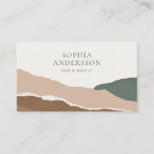 Elegant Landscape Torn Edge Flat Loyalty Kaart (Achterkant)