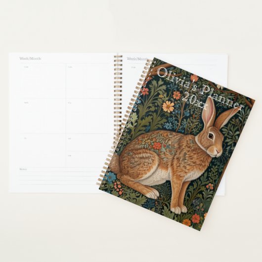 Élégant lapin boho brun (Devant avec enveloppe)