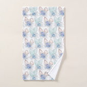 Elegant Lapin de Pâques Oreilles Nom de famille (Serviette à main)