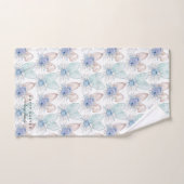 Elegant Lapin de Pâques Oreilles Nom de famille (Serviette à main)