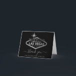 Elégant Las Vegas Destination Merci de mariage<br><div class="desc">Dites merci avec style avec ces cartes de remerciement mariage tendance de Las Vegas. La photo et le libellé modèle est facile à personnaliser et votre famille et vos amis seront ravis de recevoir ces fabuleux remerciements.</div>
