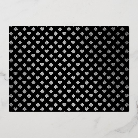 Elegant Las Vegas Destination Wedding Bedankt Folie Uitnodiging (Achterkant)