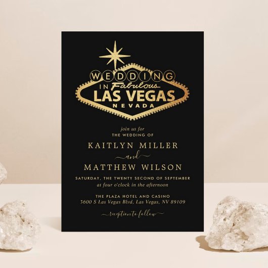 Elegant Las Vegas Destination Wedding Kaart
