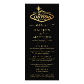 Elégant Las Vegas Destination Wedding Menu (Devant)