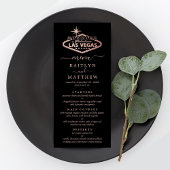 Elégant Las Vegas Destination Wedding Menu
