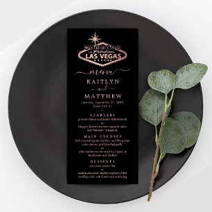 Elégant Las Vegas Destination Wedding Menu