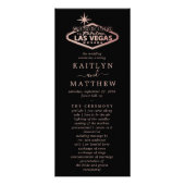 Elégant Las Vegas Destination Wedding Programme (Devant)