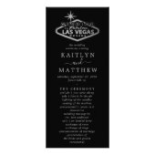 Elégant Las Vegas Destination Wedding Programme (Devant)