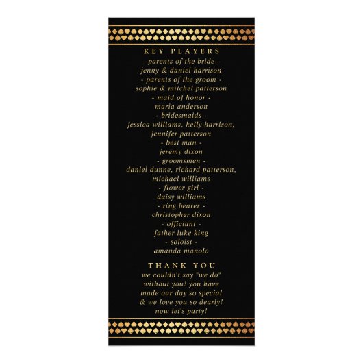 Elégant Las Vegas Destination Wedding Programme (Dos)